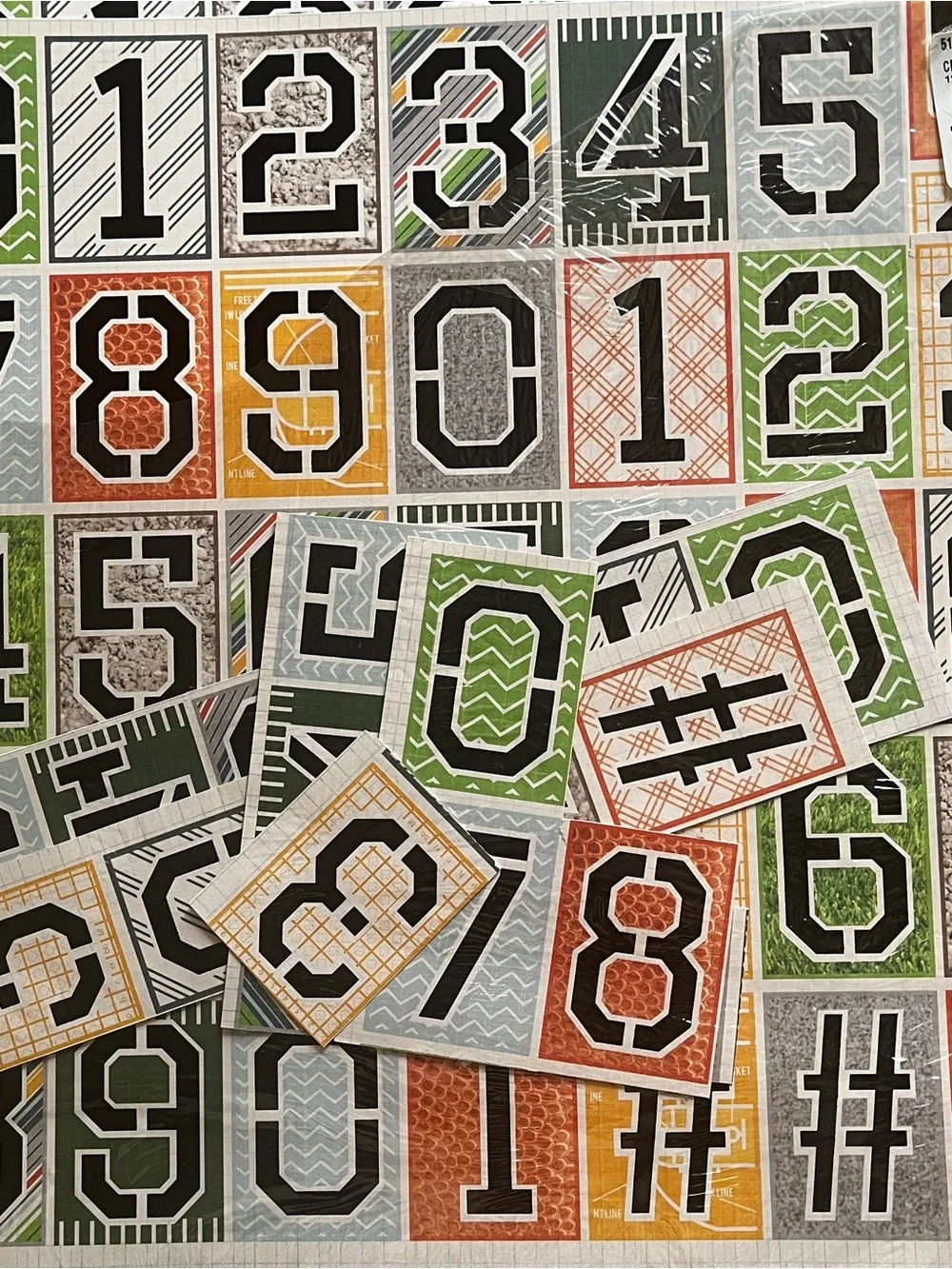 1 1/2 pounds ofScrapbook Paper- Assorted- Gothic, sky, map, numbers, embossed.